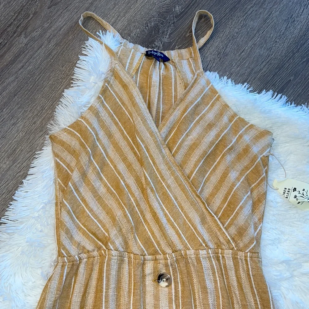 Indigo Rein Linen Dress - Large - Picture 2 of 4